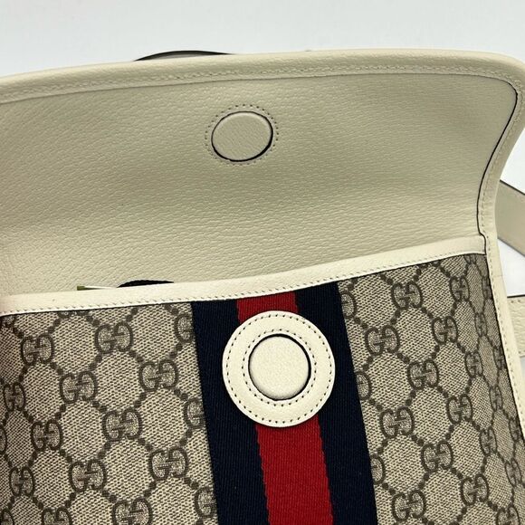 Women’s Gucci brown/white GG canvas web Ophedia Belt bag 80cm/32” adjustable - Picture 10 of 13